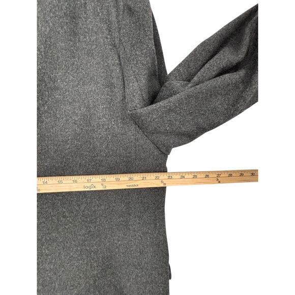 Vintage Cloth Made By Crombie Aberdeen Scotland Mens Overcoat Size 44 Gray - Picture 10 of 12